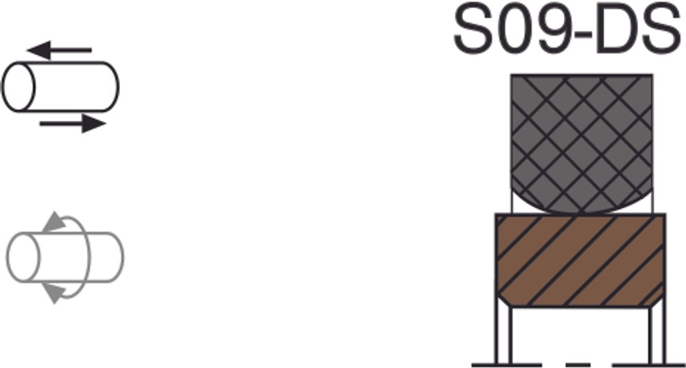 Уплотнение штока S09-ES / S09-DS 80x95.1x6.3 Aksios