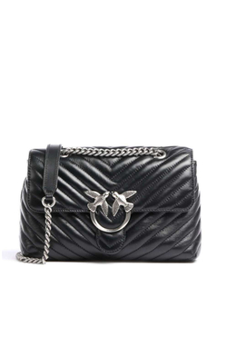 LADY LOVE BAG PUFF - black silver