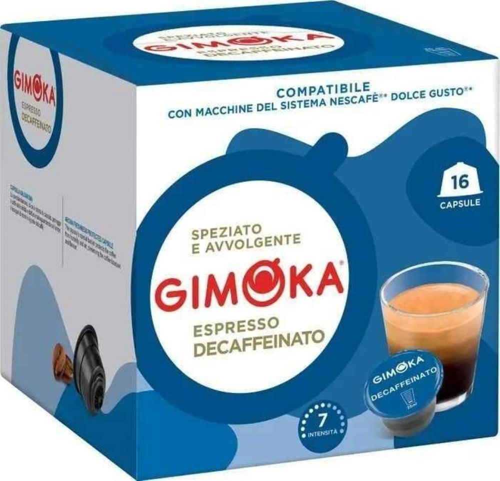 Кофе в капсулах Dolce Gusto Gimoka Decafаeinato 16 шт, 6 шт