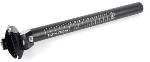 Палец подседельный 31.6х300 черный,алюм.с креплением