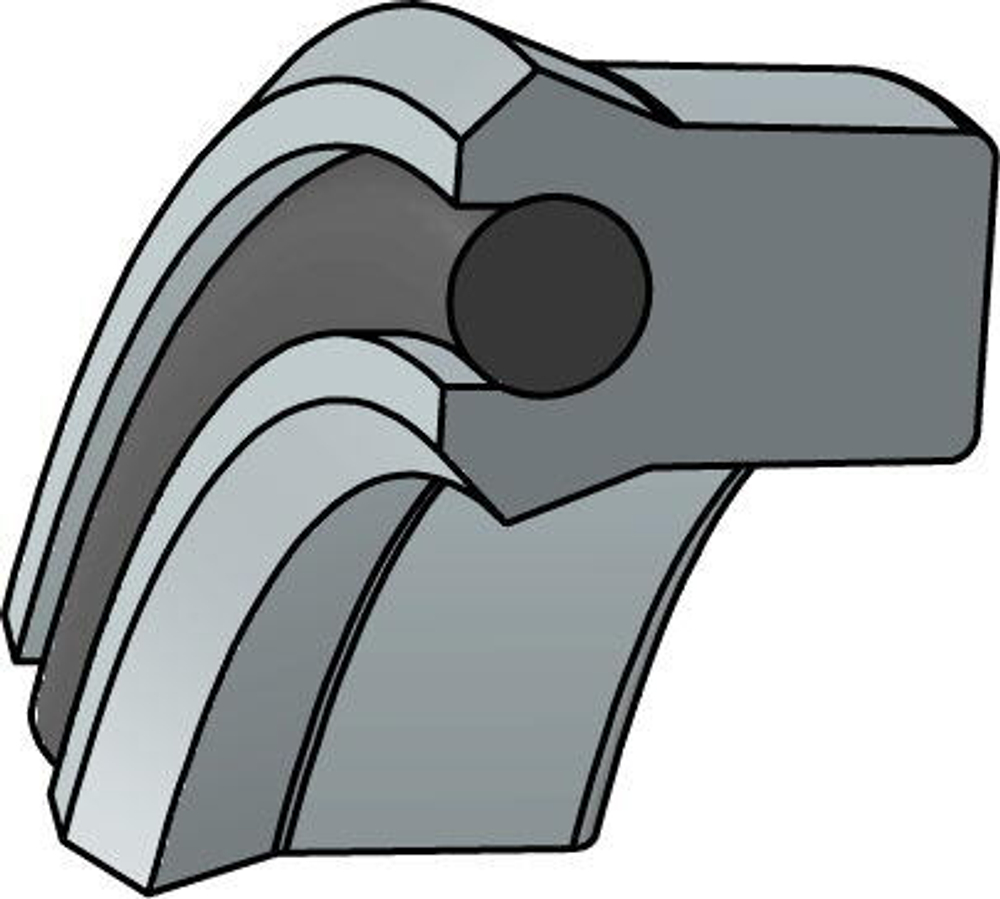 A175-063 PU Высокоэффективное U-образное симметричное уплотнение 63,5-76,2-9,53/10,49