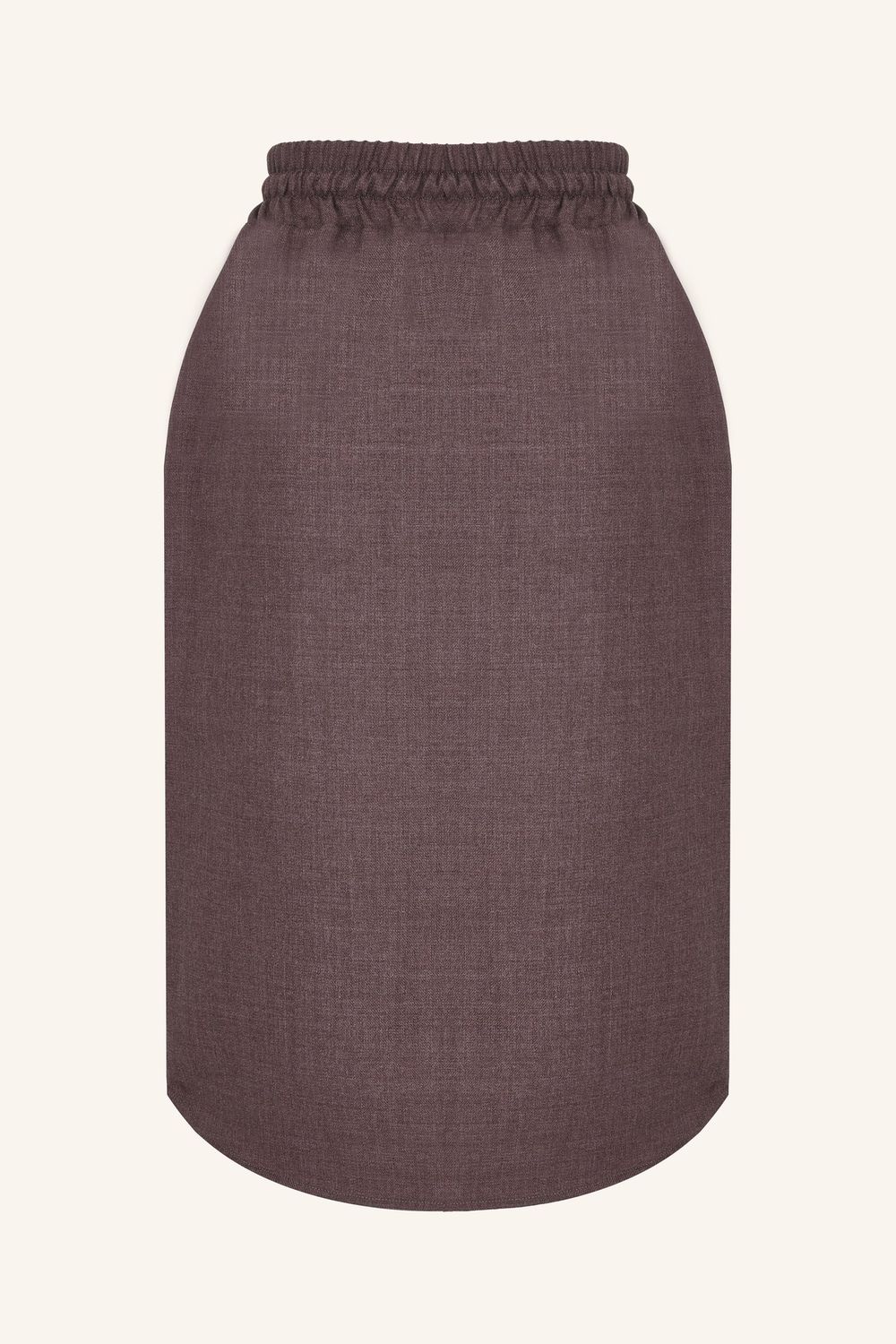 Юбка на кулиске бордо шерсть