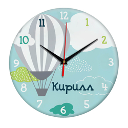Часы именные с надписью "Кирилл" Декор для дома, подарок