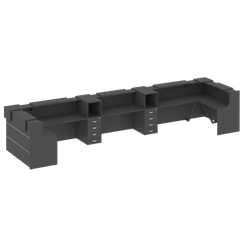 Onix Ресепшн O.R-K-38 Антрацит 6522*1768*1187