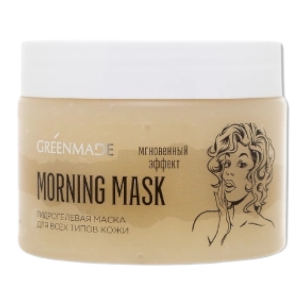 Маска для лица гидрогелевая Мгновенный эффект Morning Mask, 150 гр (Greenmade)
