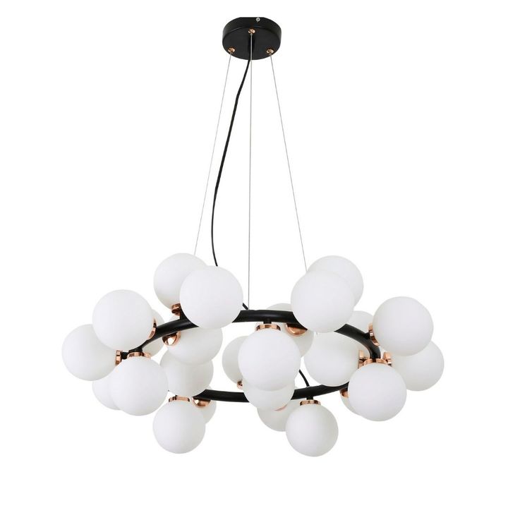 Подвесная люстра Lumina Deco Marsiada LDP 6033-25 BK+MD