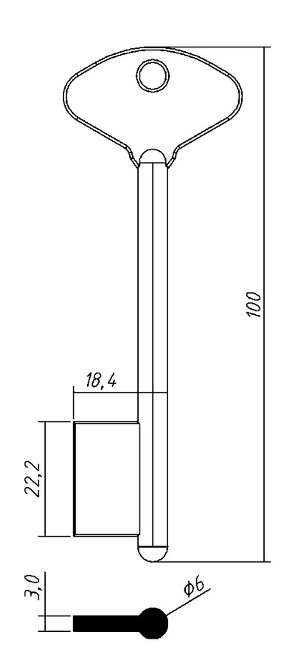 РИФ-1 (100x22.2x18.4х3.0)(6.0) РИФ РФ 15054