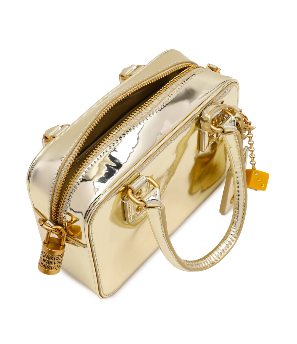 Кожаная сумка через плечо MINI BOWLING Pinko - золотой(102791 A1JD)