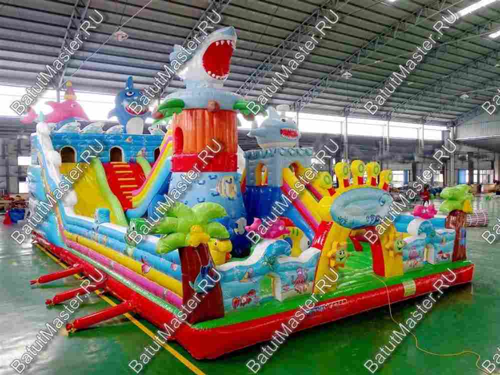 Коммерческий надувной батут "На морском дне" 15*7*7 м