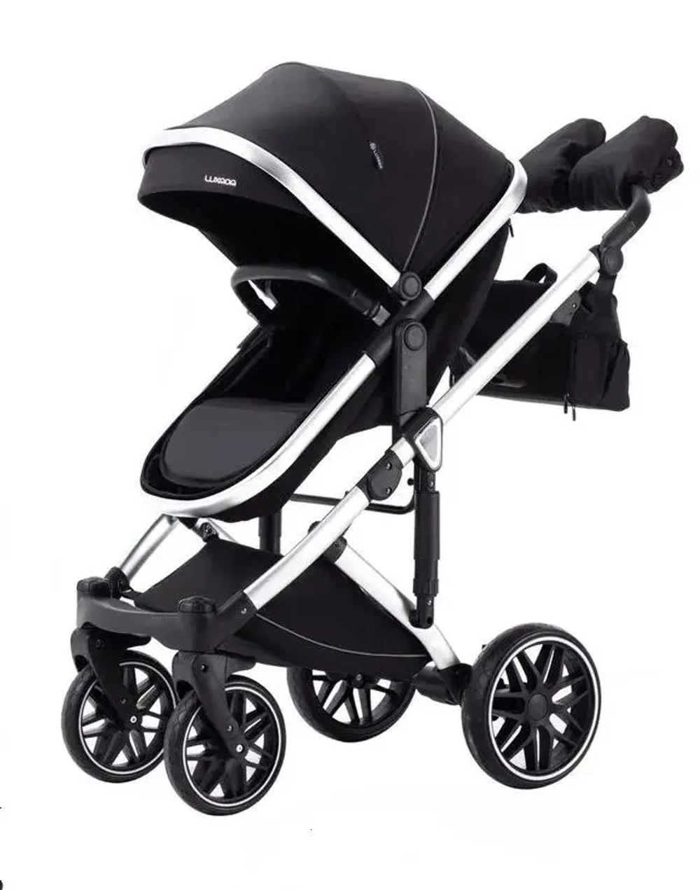 Детская коляска Luxmom F2A 3в1 (черный)