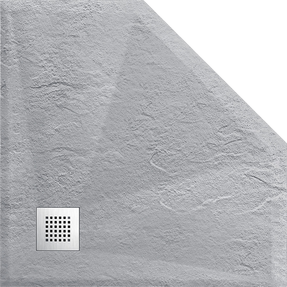 Поддон для душа из искусственного камня VST-4SP1010G, 1000*1000*25, серый