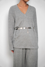 Lilit брюки из шерсти в сером