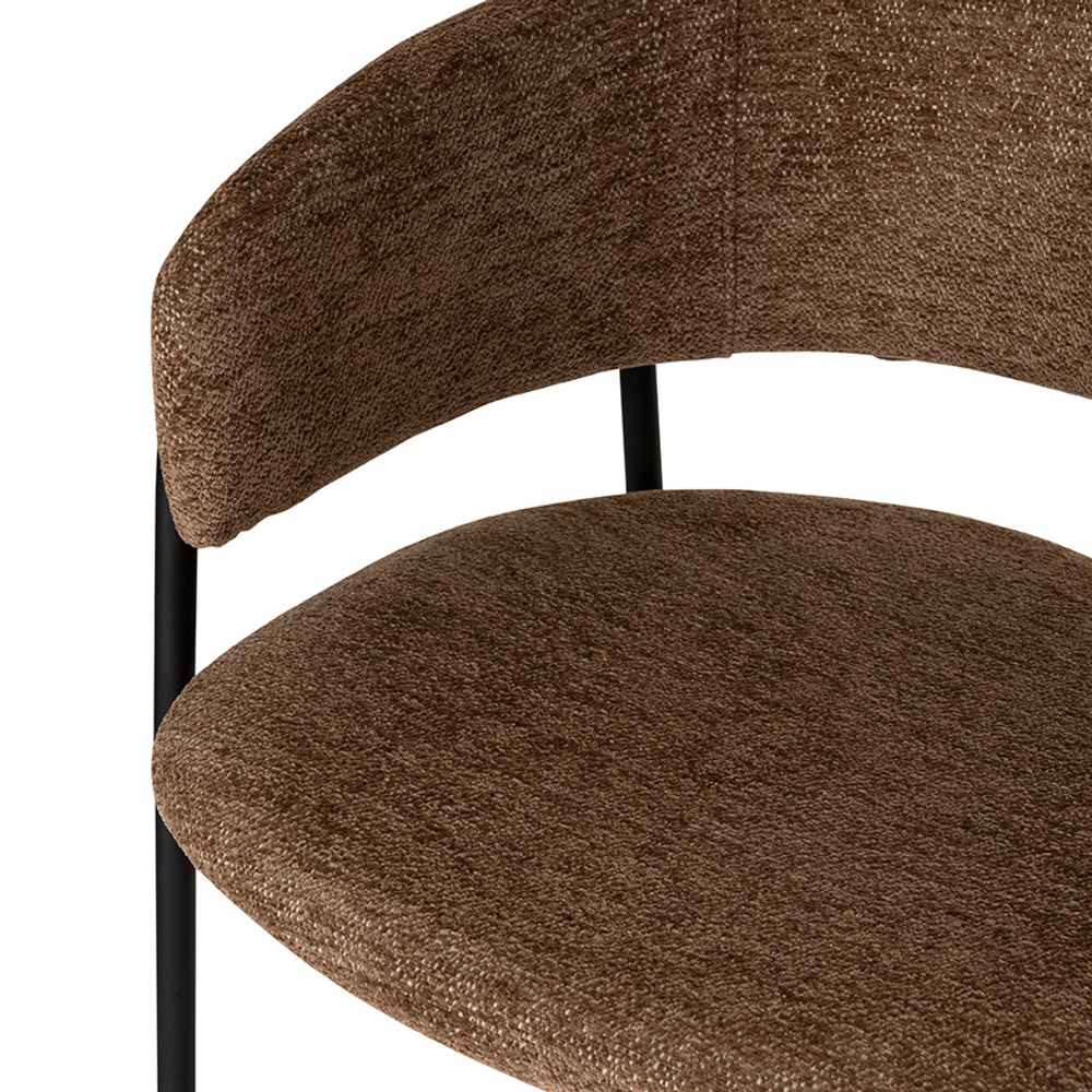 Стул барный Helning, мягкий шенилл, светло-коричневый