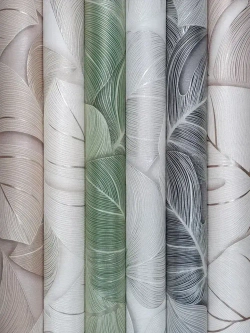 Обои виниловые на флизелиновой основе метровые для ремонта стен кухни спальни детской в дом город 1.06м х 10.05 м, вспененный винил