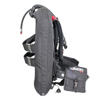 Подвесная система с крылом и алюминиевой спинкой Aquatec Deep Ocean черный