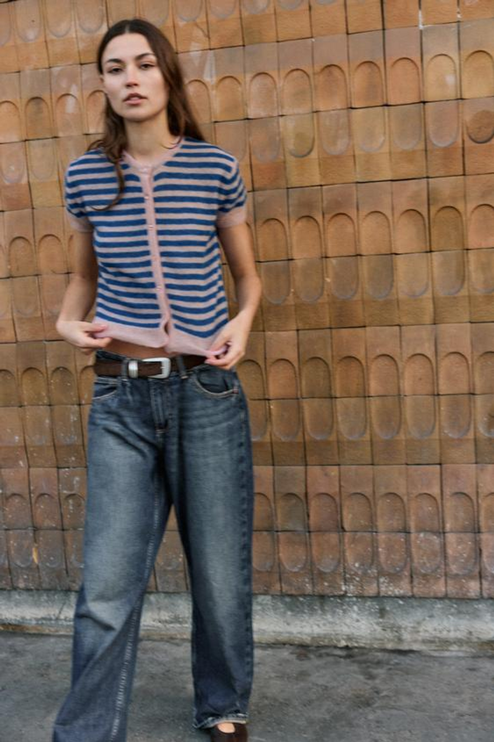 ZARA КАРДИГАН ИЗ ШЕРСТИ В ПОЛОСКУ, ПОЛОСКИ