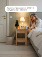 Прикроватная тумба, 33х33х44, Ральф, столик прикроватный, из дерева, с ящиком, табурет, Dipriz