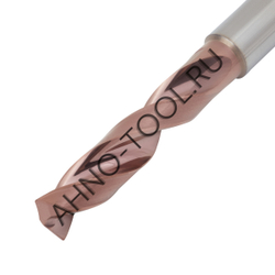 Сверло  8.6мм  твердосплавное 3D без подвода СОЖ. SP-X800030860 VHM AHNO по стали, чугуну, нерж. и ж