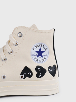 Кеды Converse x Comme des Garcons Play Chuck 70 Off-White Multi Heart