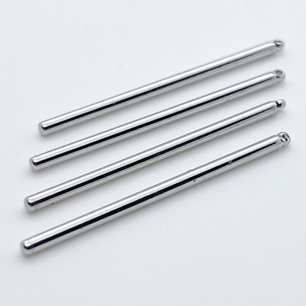 Подвеска Палочка, цвет серебро (родий), размер 40*2 мм, цена за 1 шт