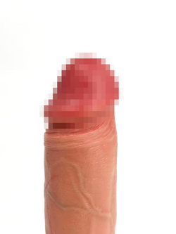 Насадка для увеличения члена в форме фаллоимитатора Sleeve №1 SGAN 3.5X14, телесный (2.8 внутренний диаметр)