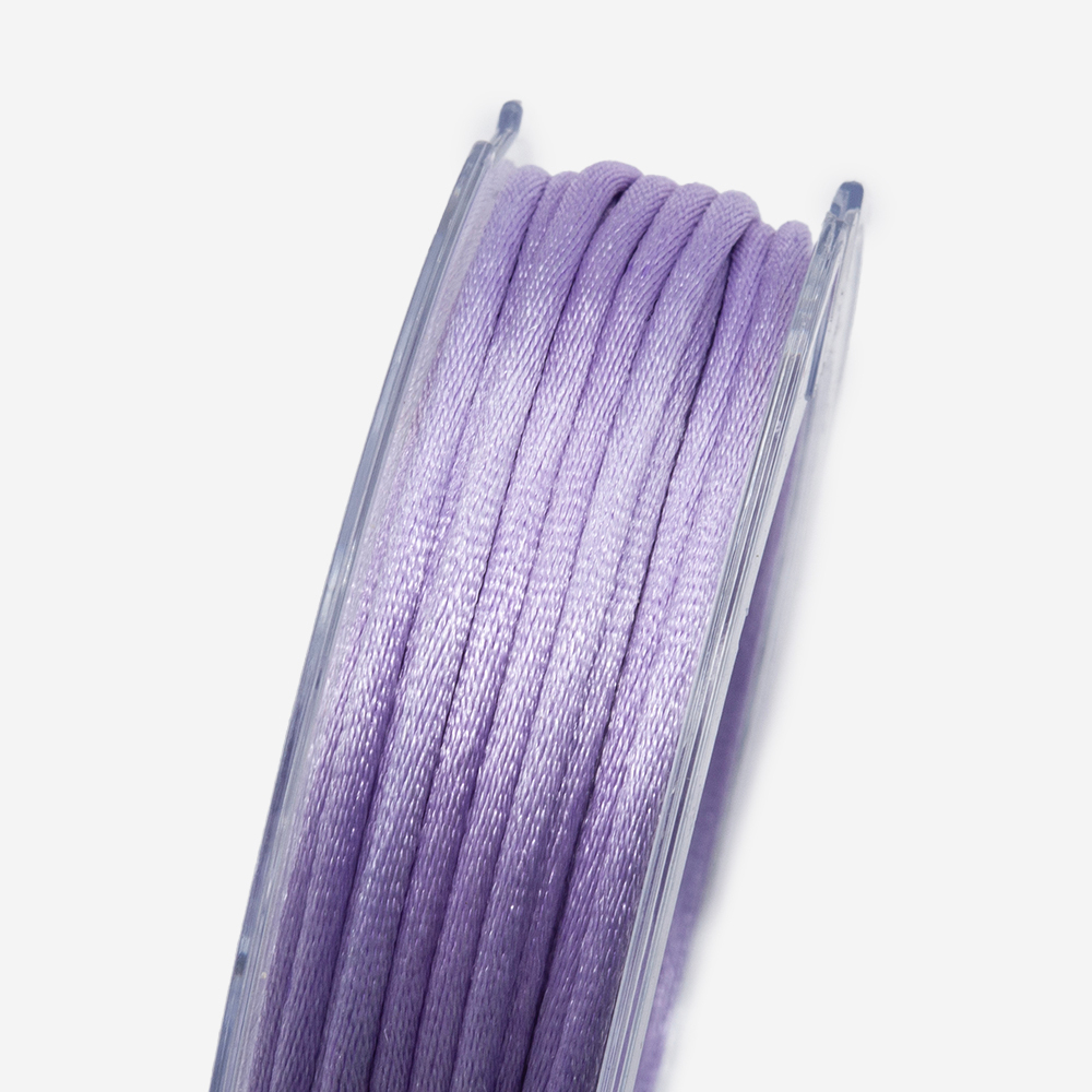 Нить для браслетов, нейлон, оттенок "Фиалка", 2мм