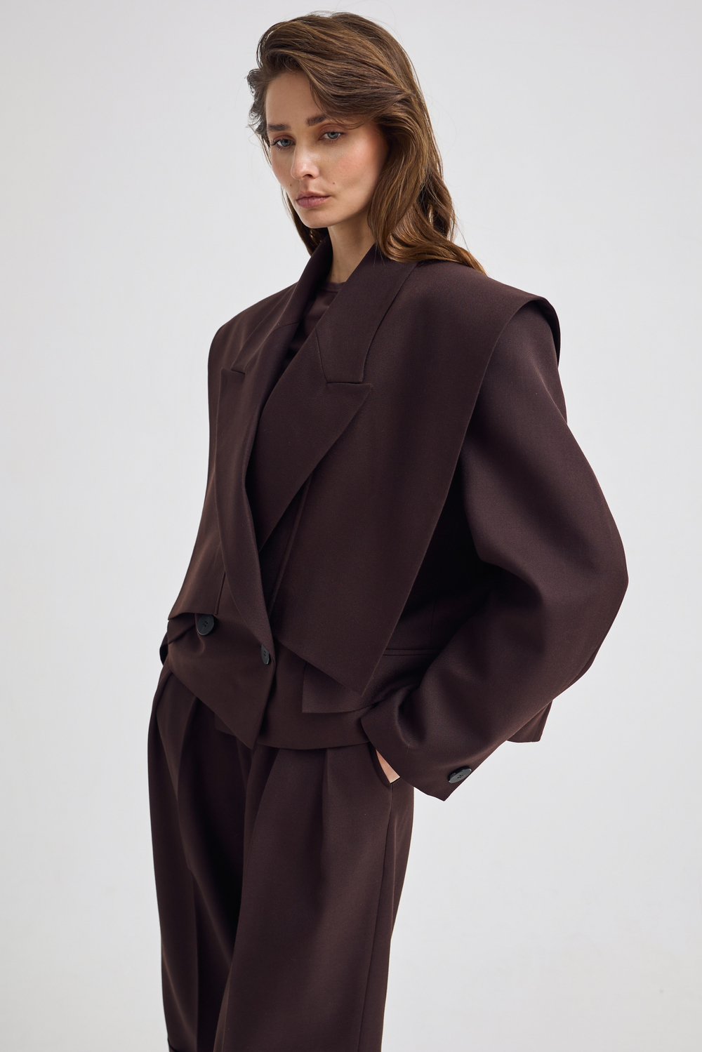 Жакет с акцентными деталями