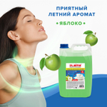 Средство для мытья посуды 5 л LAIMA PROFESSIONAL концентрат "Яблоко" (4 штуки в упаковке)