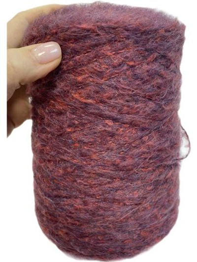 Пряжа на бобине (Италия) 36% хлопок 17% ангора 13% меринос 34% п/а 100г-510м 480г