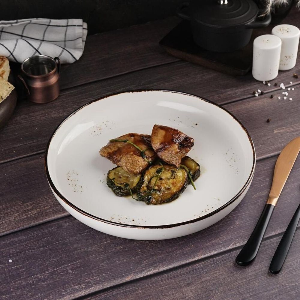 Тарелка с бортом d 25 см h4 см Grace Noble [6]