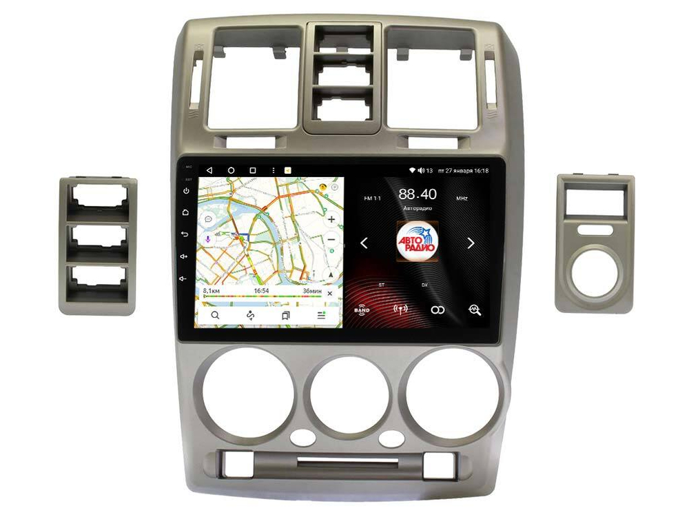 Магнитола для Hyundai Getz 2002-2011 - Vaycar VA23-1411 на Android 13, 8-ядер, 2Гб-32Гб, 4G SIM-слот