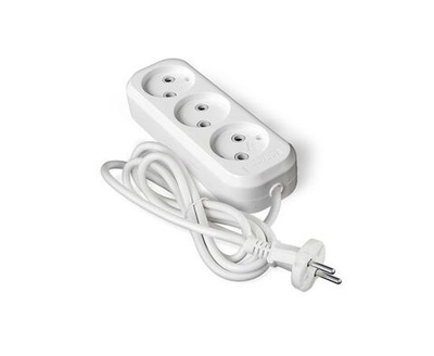 Удлинитель UNIVersal 3х2м без заземл. 10А IP20 Е-203 ПВС 2х0.75 АБС-пластик, 9631963