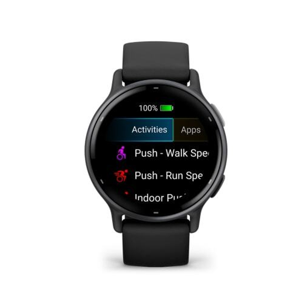 Смарт  часы Garmin Vivoactive 5 черные с серым безелем и силиконовым ремешком
