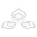 Светодиодный светильник 70Вт, 5200Лм, 3000К-6000К,Ra>80, ИК-пульт, плавная регулировка мощности, изменение цветовой температуры, ночник, металл/акрил, белый