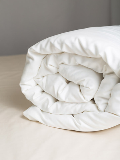 SERENITY Пододеяльник, сатин белый