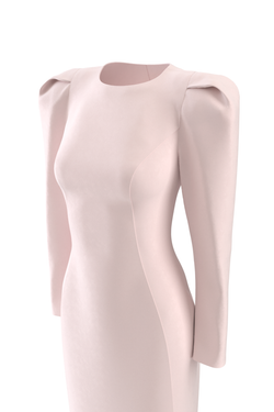 «Lily Grace» платье миди с акцентными плечами