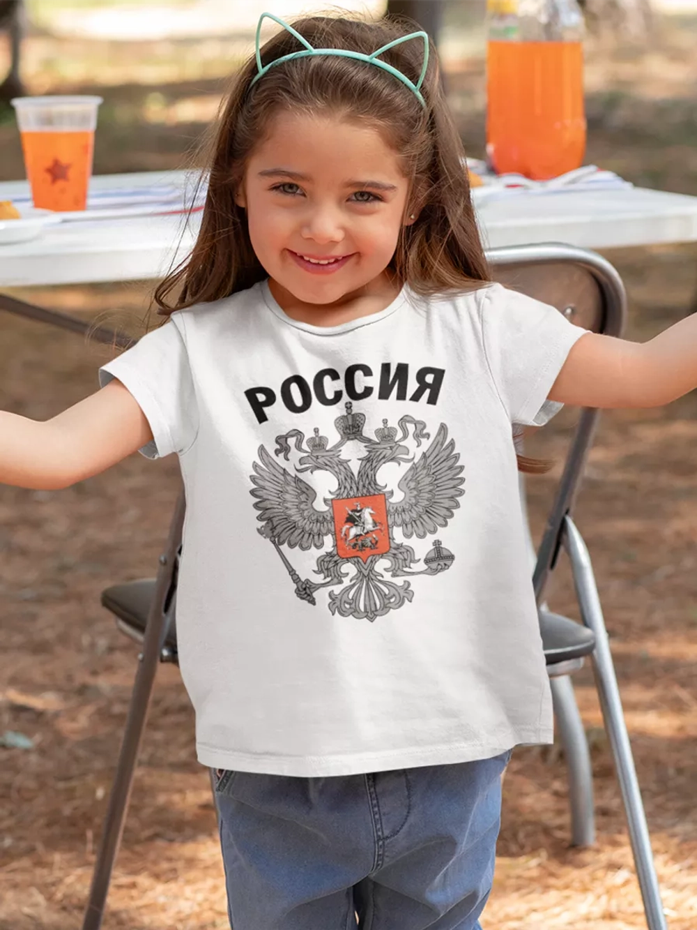 Футболка с гербом России