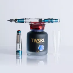 Перьевая ручка TWSBI Diamond 580 AL R Темно-синего цвета спером EF (M7447920) 7