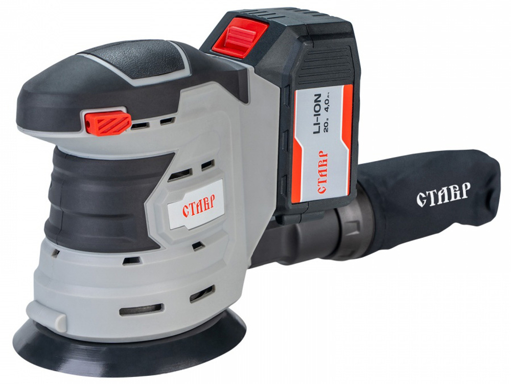 Шлифмашина эксцентриковая Ставр МШЭА-125/20 20В аккумуляторная 1000об/мин