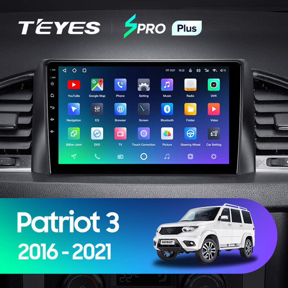 Teyes SPRO Plus 9"для UAZ  Patriot 3 2016-2021