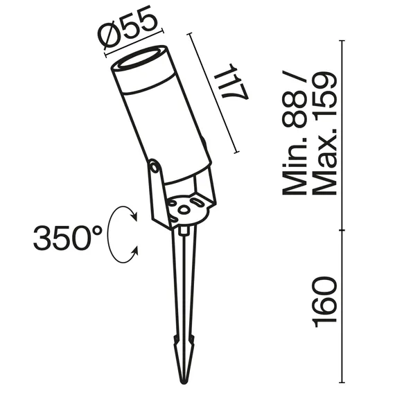 Ландшафтный светильник Outdoor O050FL-L5W3K