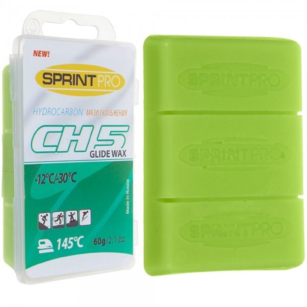 Парафин SPRINT PRO, CH5 Green, (-12 -30°C), 60г