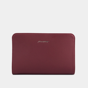 Сумка Emilie из кожи теленка, бордового цвета