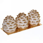 Свечи новогодние «Шишечки» 5,2 см (набор 3 шт), золото