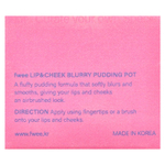 fwee, Lip & Cheek Blurry Pudding Pot, PK01 Baby, 5 г (0,17 унции)