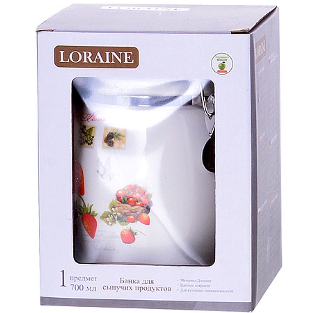 Банка для сыпучих продуктов Loraine 30322, 700 мл