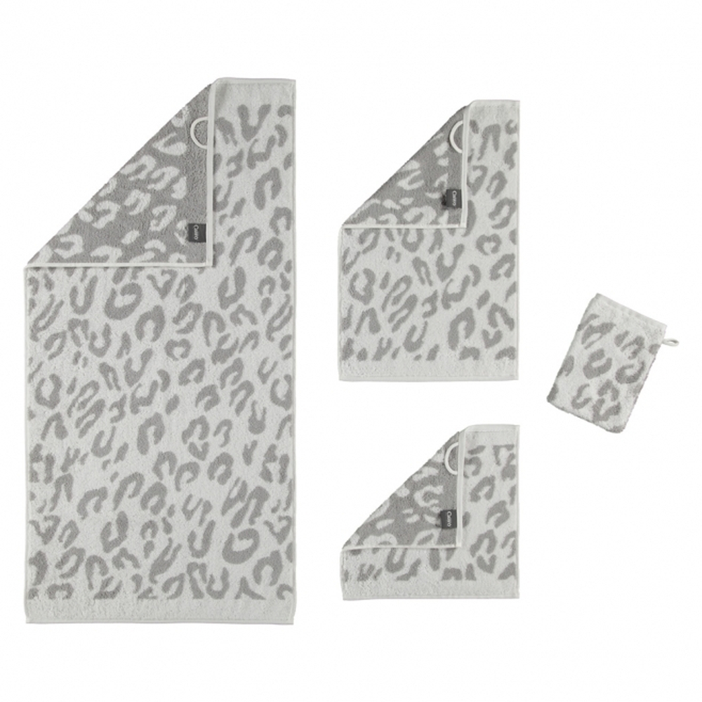 Полотенце 30x50 Cawo Instinct Leopard 563 серое