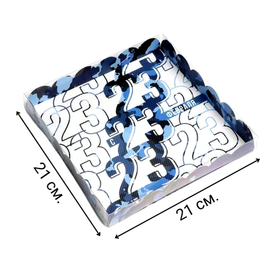 Коробочка для печенья «23 февраля», 21 х21 х 3 см