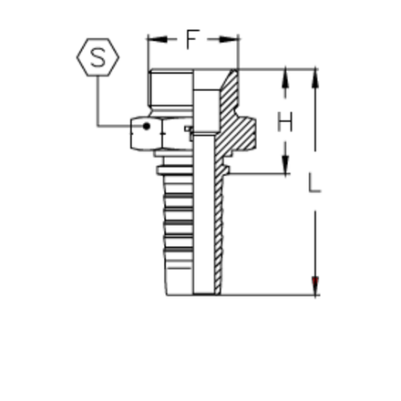 Фитинг DN 25 DKM (Ш) 38x1.5