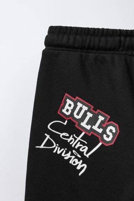 ZARA БРЮКИ-ДЖОГГЕРЫ CHICAGO BULLS NBA, ЧЕРНЫЙ